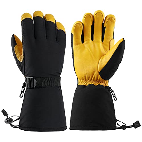 OZERO Winter Ski Gloves Cold Weather Glove Snow Mittens with Thermal 3M Thinsulate Insulation for Men and Women Skiing Snowboard Snowmobile