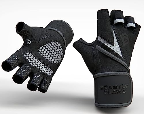 No-Rip Workout Gloves for Men&Women, Lifetime Replacement Guarantee, Workout Gloves for Men Weight Lifting, Workout Gloves with Wrist Support, Gym Gloves for Men with Extra Grip, Full Palm Protection