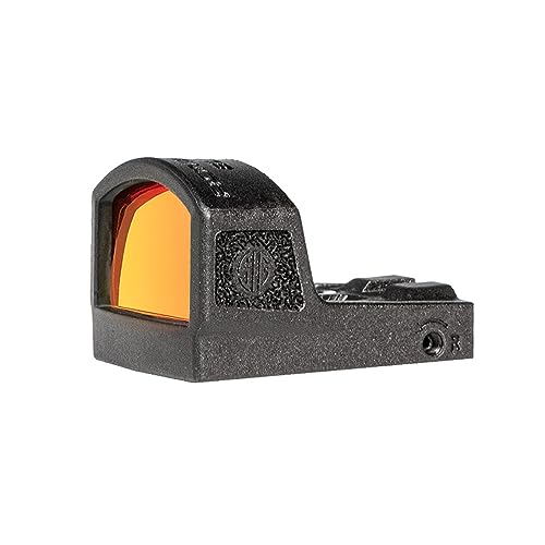 SIG SAUER RomeoZero Elite 1x24mm 3 MOA Red Dot Shockproof Open Reflex Handgun Sight Compatible with Springfield Hellcat OSP, Glock G43X MOS & SIG Sauer P365 Optics-Ready Pistols