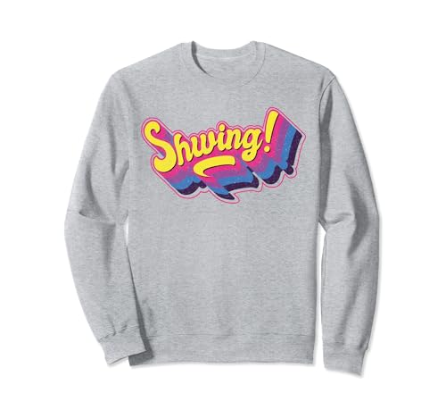 SCWING, classic 80's word, big and bold in retro colors Sweatshirt