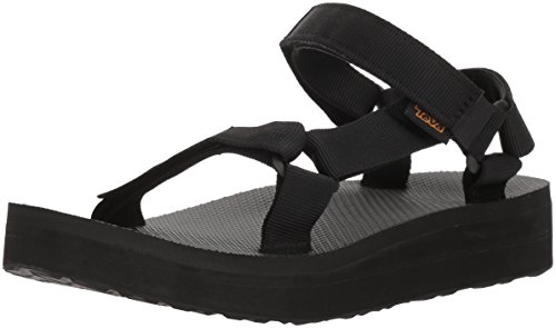 Teva womens Teva Women s MIDFORM Universal Wedge Sandal Black 06 Medium US, Black, 6 US