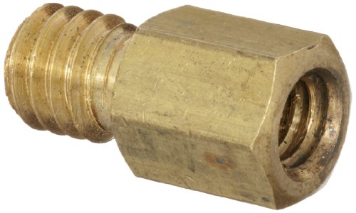 Robert Manufacturing - R435-6 R435 Series Bob Brass Adaptor, 5/16'-18 SAE Male x 1/4'-20 SAE Female