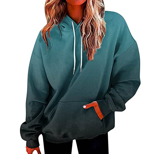 JDHUFEI Fall Sweatshirts for Women Prime Big Deal Days Loose Fit Casual Drawstring Pullover Long Sleeve Teen Girls Y2k Hoodie with Pocket Hooded Today
