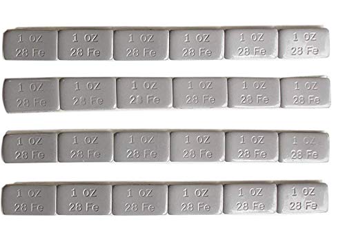 ACCRETION 1 Oz Grey Adhesive Backed Wheel Weights (24 Oz Pack)