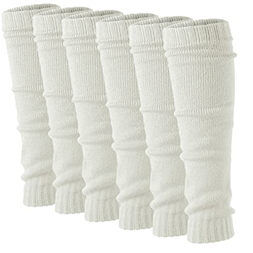 Debra Weitzner Leg Warmers for Women 80’s Knit Super Long Ribbed for Dancer Party Sports Yoga