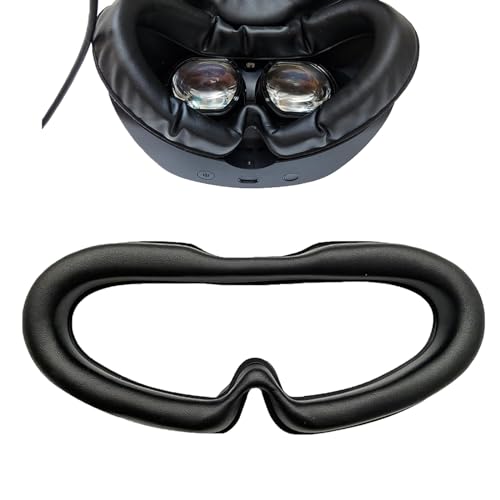 XHSESA Facial Interface Cushion Pad for Playstation VR2 Headset Eye Mask Frame Replacement Foam Cover Compatible for PSVR 2-Black