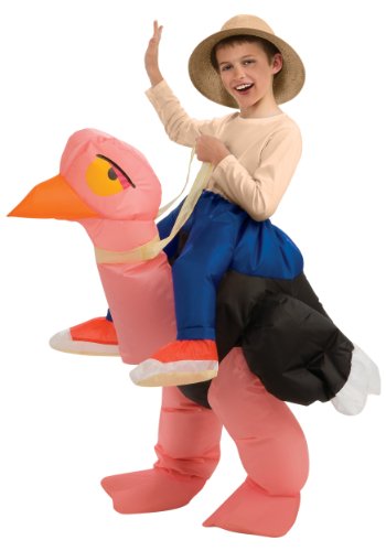 Big Boys' Inflatable Ostrich Costume, One Size for 5-7 Years
