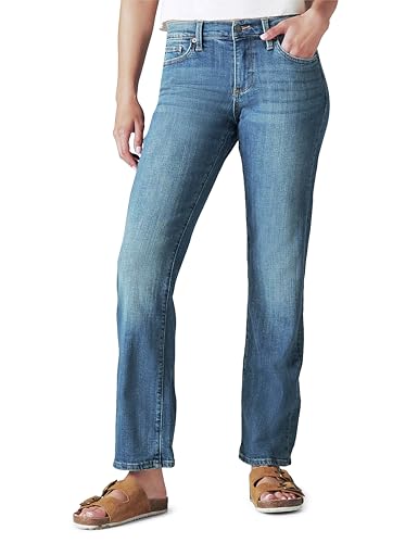 Lucky Brand Women's Mid Rise Easy Rider Bootcut Jean, Tanzanite, 30W X 30L