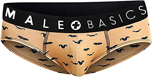 MALEBASICS 3-Pack Brief Prints Stache