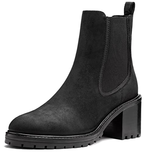 Thursday Boot Company Women's Knockout High Heel Chelsea Boot, Black Matte, 8.5