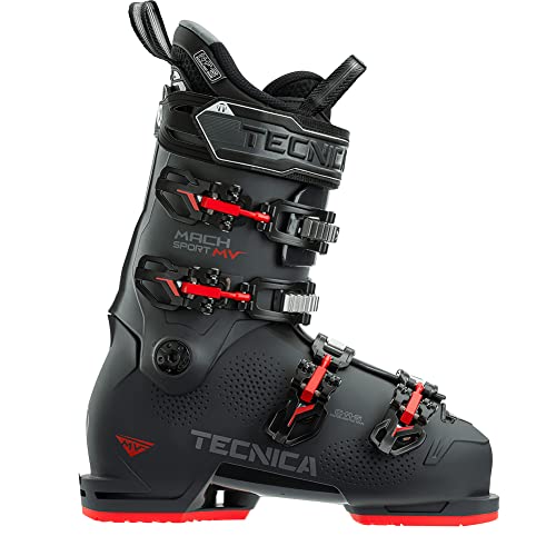 Tecnica 10194100062 Mach Sport MV 100 Mid Volume All-Mountain Ski Boots, Graphite, 28.5,101941