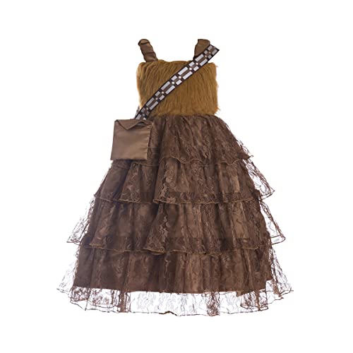 Ruikajia Brown Faux Fur inspired tutu dress Chewbacca tutu Halloween costume tutu dress Chewie Halloween tutu furry tutu