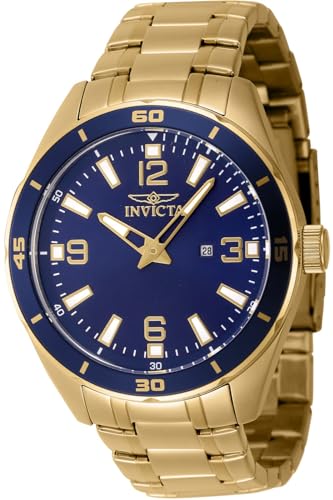 Invicta Men's Pro Diver 44mm Stainless Steel Quartz Watch, Gold (Model: 46674)