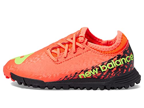 New Balance Boy's Furon Dispatch Turf V7 Soccer Shoe, Neon Dragonfly/Black/Coloro Green, 5.5 big kid