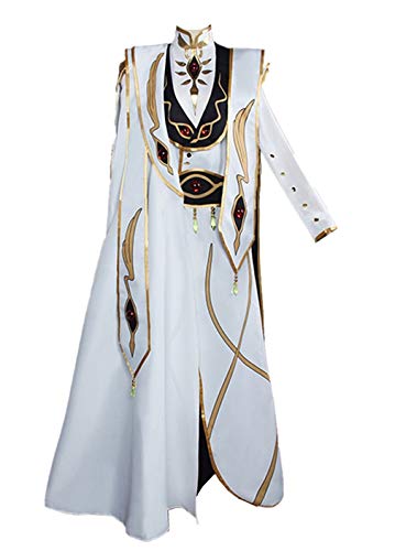 forevercos Lelouch Lamperou Cosplay Costume Code Geass Lelouch of The Rebellion Cosplay Costume Emperor Dress Halloween Costume (Male L) Multicoloured