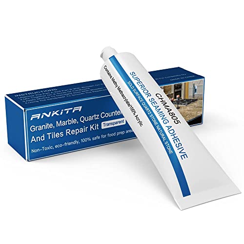 Granite, Marble and Quartz Countertops chip Repair Kit - Fix Nicks, or Scratches on Granite, Porcelain, corian, Travertine, and Other Natural Stone and Acrylic Surfaces.