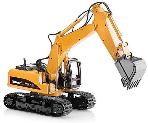 Top Race Excavator Toys for Kids - Metal Construction Vehicles Diecast Excavator - Sandbox Digger Toy Construction Equipment - Ideal Birthday for Kids