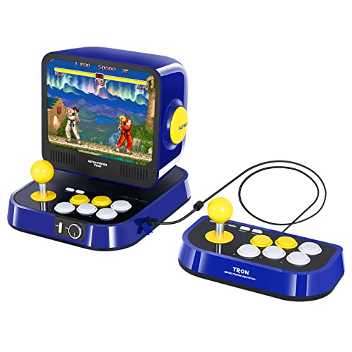 RETRO STATION Capcom Arcade Console with Fightstick, Support Two Players Play Together, Pre-loaded with Official Licenced Capcom 5 Street Fighter Series Games and 5 Mega Man Series Games