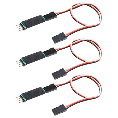 Third Channel RC Car Switch Controller Cord Remote Control Model Car Lamp Lighting Receiver Cable 250mm 3Pcs