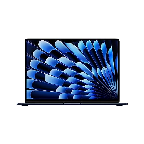 Apple 2023 MacBook Air Laptop with M2 chip: 15.3-inch Liquid Retina Display, 8GB Unified Memory, 256GB SSD Storage, 1080p FaceTime HD Camera, Touch ID. Works with iPhone/iPad; Midnight