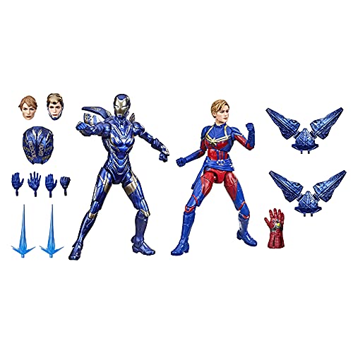 Marvel Legends Series 6-Inch Scale Action Figure Toy Captain and Rescue Armor 2-Pack, Infinity Saga Character, Premium Design, 2 Figures and 12 Accessories (Amazon Exclusive)