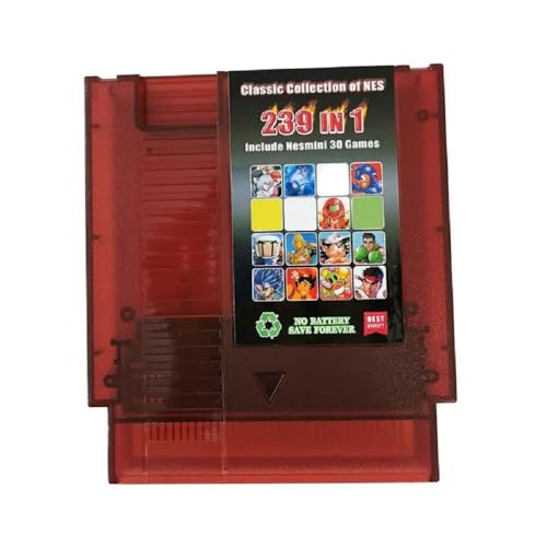 239 in 1 Super Games Multi Cart 72 Pin Classic Collection(Green)