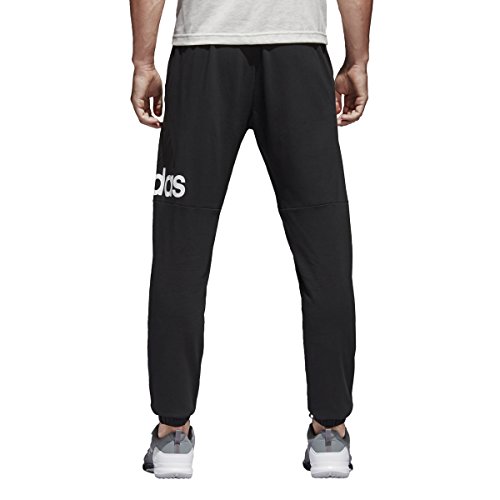 adidas S1754MCL230A Men's Essentials Performance Logo Pants, Black/White, Large