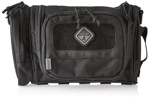 HAZARD 4 Reveille: Rugged Grooming Kit/Heavy-Duty Toiletry Bag - Black, 11.8 x 8.3 x 4.7 inches
