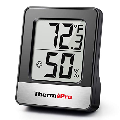 ThermoPro TP49 Digital Hygrometer Indoor Thermometer Humidity Meter Room Thermometer with Temperature and Humidity Monitor Mini Hygrometer Thermometer