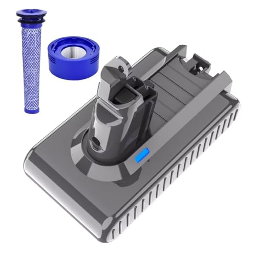 Bonacell 6.0Ah 21.6V Lithium Battery for Dyson V6 Battery Replacement SV03 SV04 DC58 DC59 DC61 DC62 DC72 DC74 Animal Absolute Fluffy Motorhead Slim 6-Cell VTC4 SV05 SV06 SV07 SV09