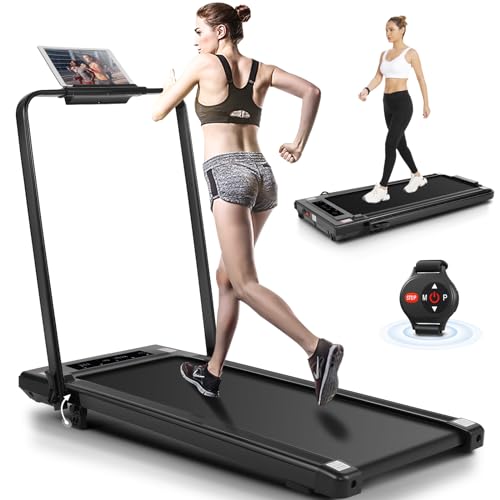 ANCHEER Under Desk Treadmill with Incline, 3 in 1 Walking Pad Treadmill with Remote Control, Quiet Jogging Running Electric Machine for Home Office