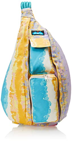 KAVU Original Rope Bag Sling Pack with Adjustable Rope Shoulder Strap, Beach Tie Dye