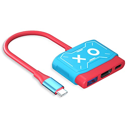 PURBHE Switch Dock for Nintendo Switch and Switch OLED,Portable Switch Dock Replacement for Nintendo Switch Dock,HDMI TV Adapter,Switch Travel Dock,Nintendo Switch Accessories