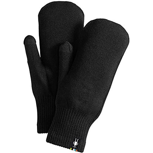 Smartwool Knit Mitt | Merino Wool Touchscreen Winter Mitts For Men and Women, Black, Medium