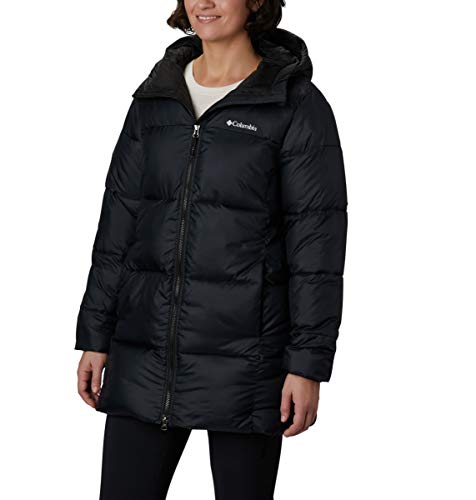 Columbia Women's Puffect Mid Hooded Jacket, Black, Medium