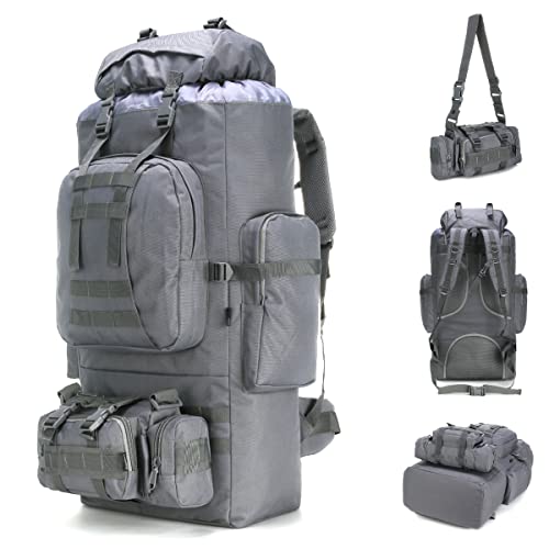 King'sGuard 100L Camping Hiking Backpack Molle Rucksack Military Camping Backpacking Daypack