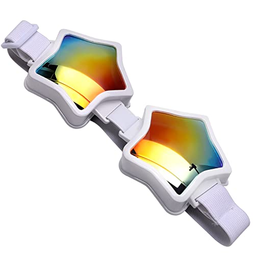 GUVIVI Star Shaped Goggles Fashion Rave Goggles Oversized Sunglasses for Women Men Party Fun Sun Glasses Eyewear