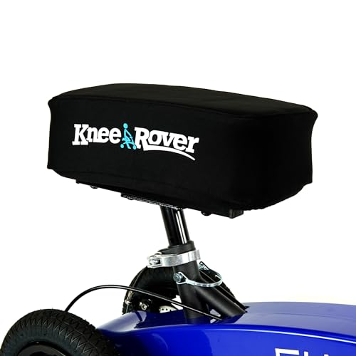 KneeRover Memory Pad Knee Scooter Pad Cover Cushion - Knee Rover Pad Accessory Features Removable Cover and Comfortable Memory Foam Cushion Insert - Knee Walker Pad Fits Most Models