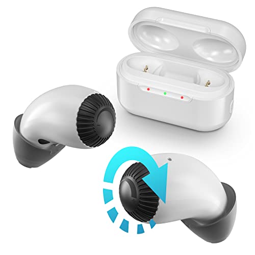 Hearing Aids,Kiydom Hearing Aid for Seniors Rechargeable with Noise Cancelling,Hearing Aids for Seniors & Adults,Hearing Aids Comfort Design with Auto On & Off White