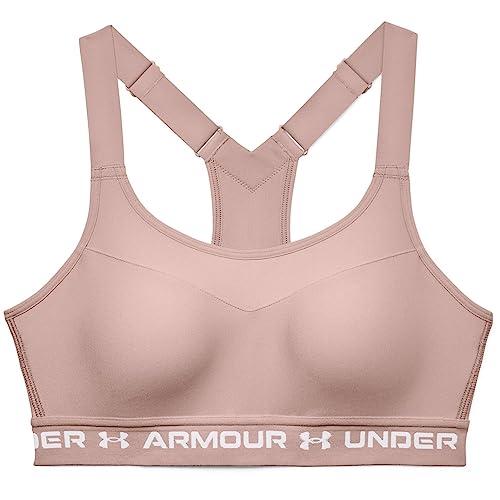 Under Armour Women's Armour High Crossback Bra , Dash Pink (667)/Halo Gray , 32C