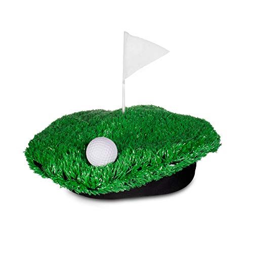 Windy City Novelties - Hole-in-One Golf Green Turf Beret Hat St. Patrick’s Day Party Acessories Golf Accessories Golf Wear Crazy Hat Day