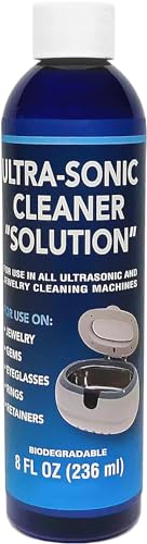 NORTHWEST ENTERPRISES Ultrasonic Jewelry Cleaner - Cleaning Solution for Gold, Platinum Diamonds and Non-Porous Precious & Semi-Precious Jewelry (8 Ounce)