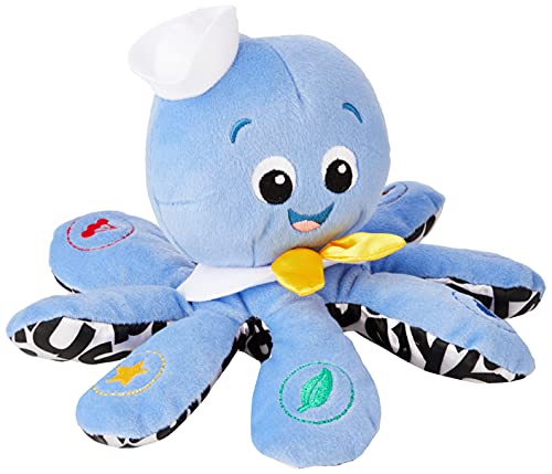 Baby Einstein Octoplush Musical Huggable Stuffed Animal Plush Toy, Learn Colors in 3 Languages, Blue, 11' Age 3 Month and up,