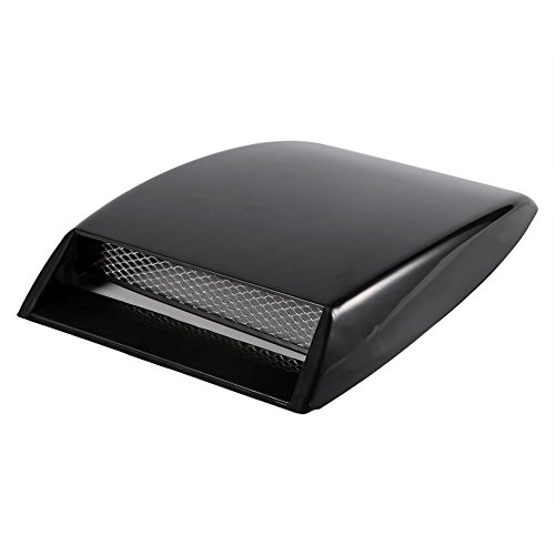 Universal Car Decorative Air Flow Intake Hood Scoop Bonnet Vent Sticker Cover Hood (Black)