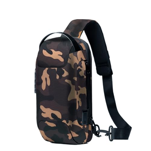 Hzycwgone Cover Case for PlayStation Portal Remote Player,for Steam Deck LCD/OLED,for Rog Ally,for Nintendo Switch,USB Carrying Shoulder Bag,Chest Bag,Backpack(Camouflage)