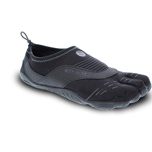 Body Glove Men's 3T Barefoot Cinch Water Shoe, Black/Black, 10