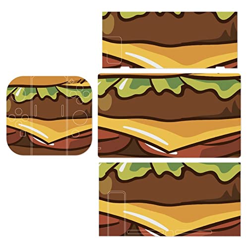 Hamburger Duvet Cover Full Set Switch Stickers Customized Pretty Pattern Protective Skin Anti-Scratch for for Switch Lite