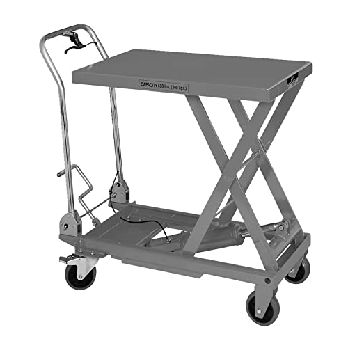 JET SLT-660F Scissor Lift Table with Folding Handle, 660 Lb. Capacity (140777)