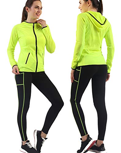 VICKISUI Active Wear Sets for Women -Workout Clothes Gym Wear TracksuitsYoga Jogging Track Outfit Legging Jacket 2 Pieces Set