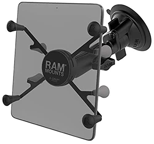 RAM Mounts RAM-B-166-UN8U X-Grip with RAM Twist-Lock Suction Cup Mount for 7'-8' Tablets with Medium Arm for Vehicle Windshields